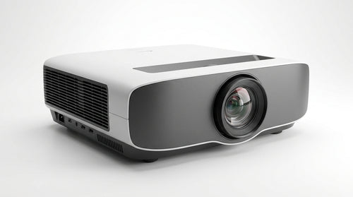 A modern BenQ LK936ST 4K short-throw projector designed for high-end indoor golf simulator installations.